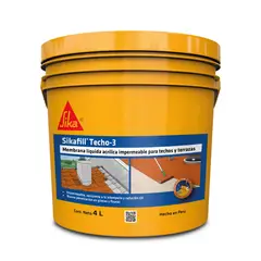 SIKA - SikaFill Techo-3 Rojo Teja | Impermeabilizante para techos y terrazas 4 L
