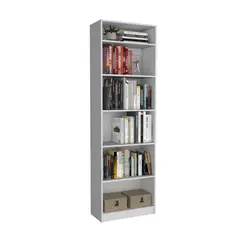 TUHOME - Estante 5 Repisas + Complemento Blanco