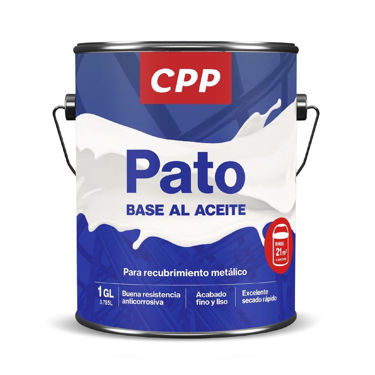 Esmalte CPP Pato Base al Aceite Blanco Mate 1 GL