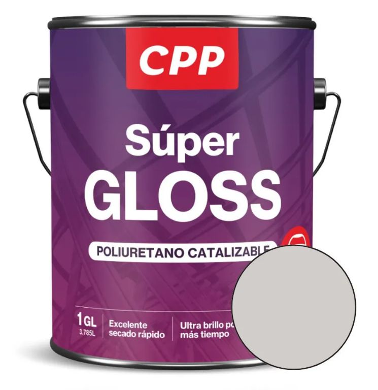 Esmalte Súper Gloss Gris Claro 1 GL