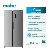 Refrigeradora Mabe 436Lt No Frost Side By Side MSD480LPRSS0