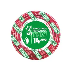 ELCOPE - Cable THW 14 AWG Rojo R10