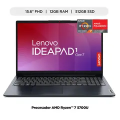 LENOVO - Laptop IdeaPad 1 15ALC7 15.6" AMD Ryzen 7 (5000 series) 12GB 512GB SSD