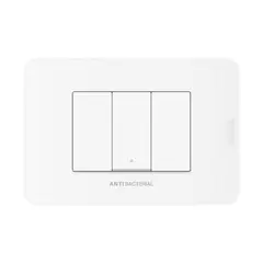 BTICINO - Interruptor de 3 Vías Simple10AX Antibacterial Matix Go