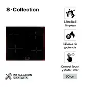 S-Collection 4 Hornillas Encimera