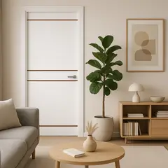 PAMA - Puerta Interior HDF Miota Blanca 40x850x2070mm