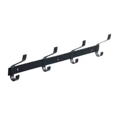 DUCASSE - Percha Acceso 4 Ganchos Negro.