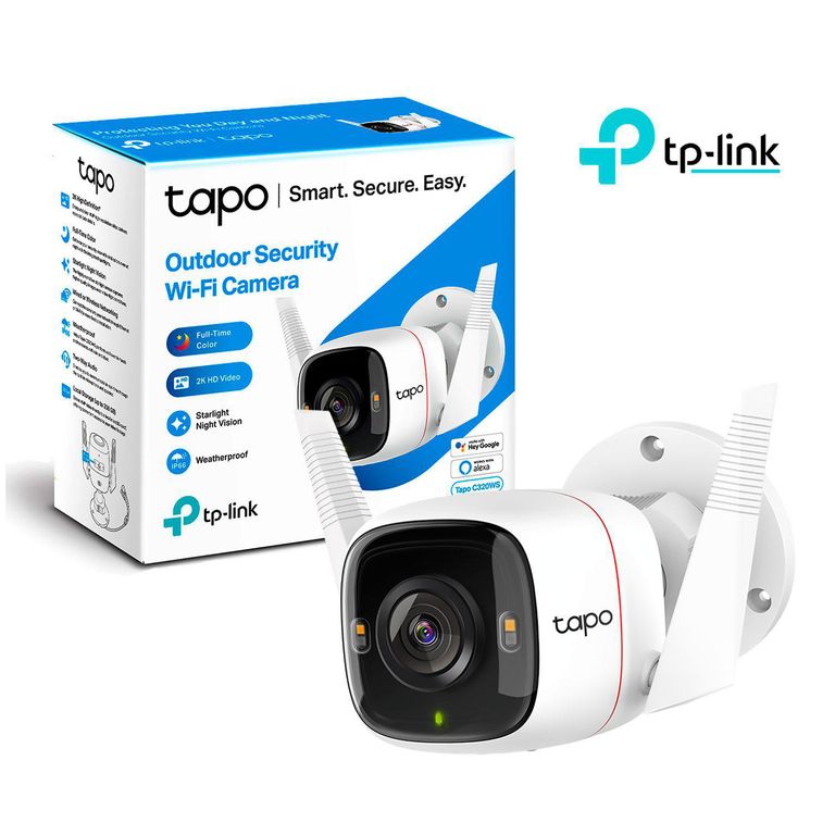 Cámara de Seguridad Wi-Fi Exterior Tp-Link Tapo C320WS 4MP 2K