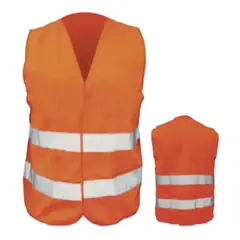 undefined - Chaleco de Seguridad Naranja con Strips Reflectivos Doble Liviano