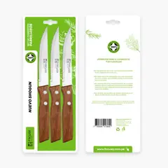 FACUSA - Blister x3 Cuchillos Shogun 5 mm