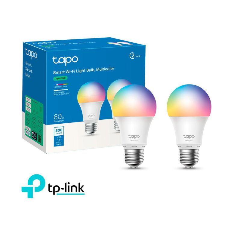 Tp-Link Foco Inteligente Tapo L530E 2 pack Multicolor Regulable Control por Voz