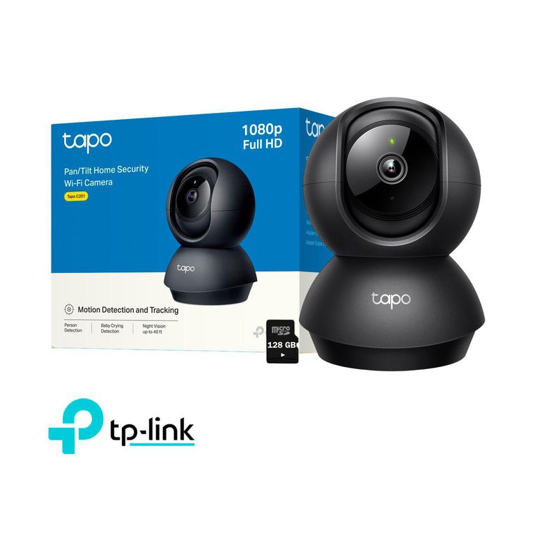 Tp-Link Cámara Seguridad Tapo C201 2MP Detección IA Audio Bidireccional 128GB