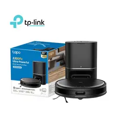TP LINK - Aspiradora Robot TP-Link Tapo RV20 Max Plus Negro Base Autovaciado TP-189