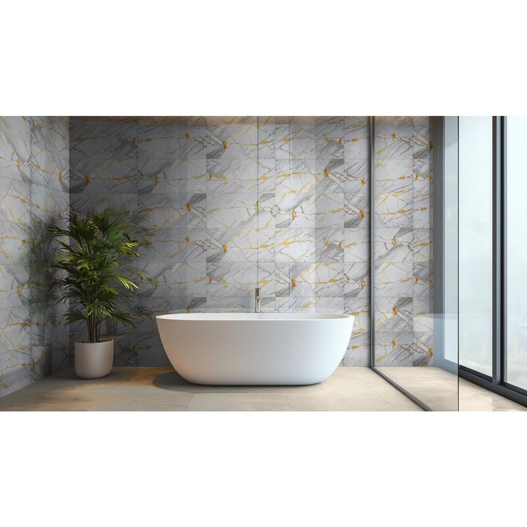 Cerámica Marmolizado Gris Claro Mysore 30x60cm 1.62m2