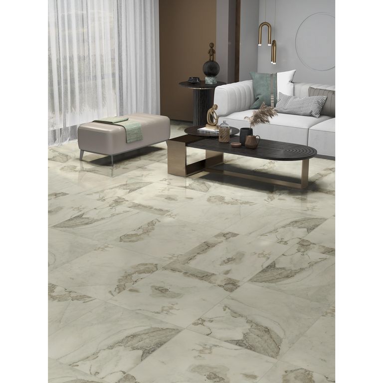 Cerámica Marmoladas Marmolizado Marfil 60x60cm 1.44m2
