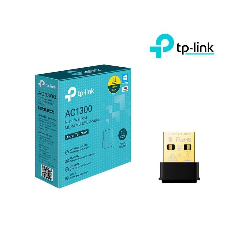 TP-LINK Archer T3U Nano AC1300 Adaptador inalambrico MU-MIMO USB