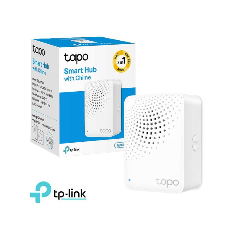 Tp-Link Hub Tapo H100 Inteligente con Alarma Hasta 64 Zonas