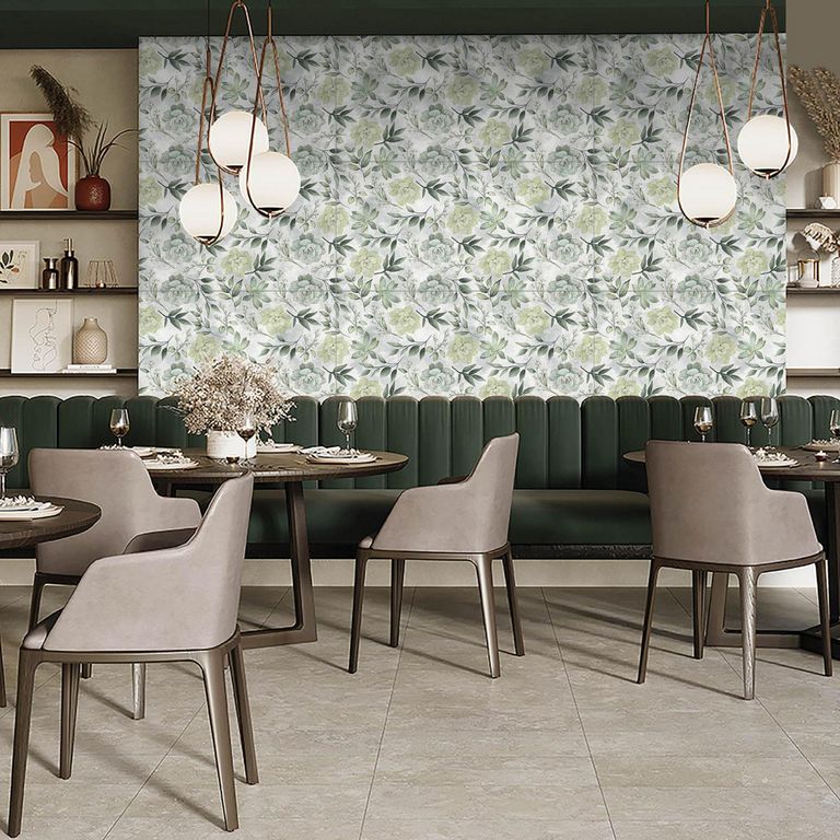 Porcelanato Decoradas Blosson Verde 60x120cm 2.88m2
