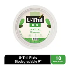 U THIL - Uthil Pack Platos 9 BIO 10 unidades