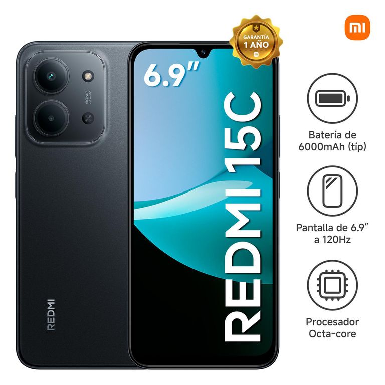 Redmi 15C Black 4GB 256GB