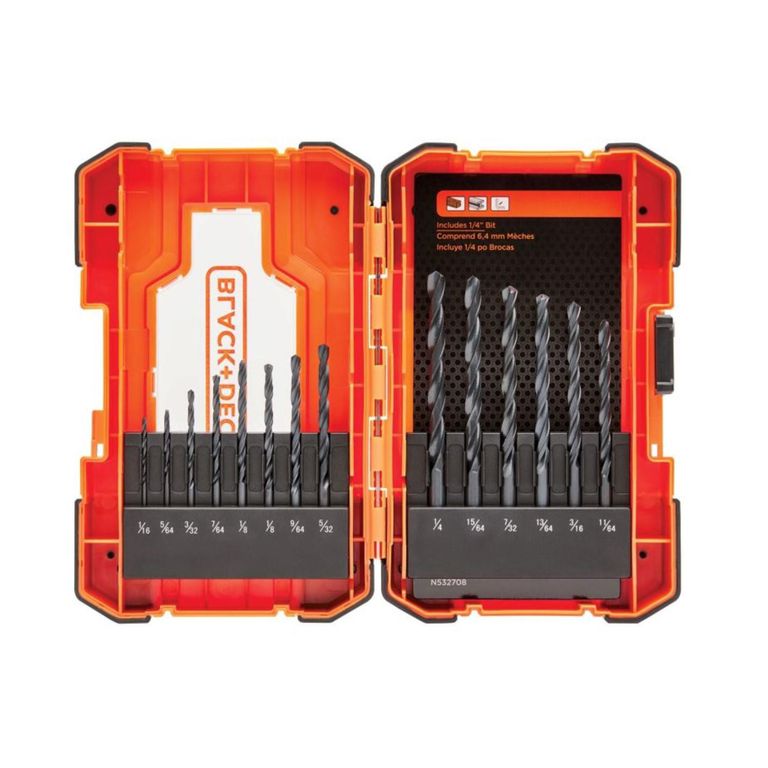Set de Brocas para Metal Black + Decker