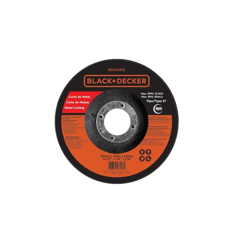 Disco de Corte Black + Decker
