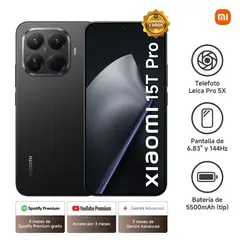 XIAOMI - 15T Pro Black 12GB RAM 512GB ROM
