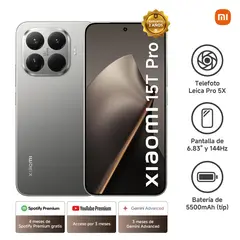 XIAOMI - 15T Pro Gray 12GB RAM 512GB ROM