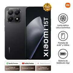 XIAOMI - 15T Black 12GB RAM 512GB ROM