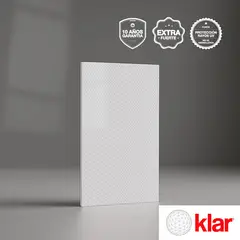 KLAR - Policarbonato Sólido Prismático 3mm 1.22x2.44m Blanco