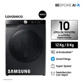 Samsung Bespoke AI 12Kg 8Kg Negro