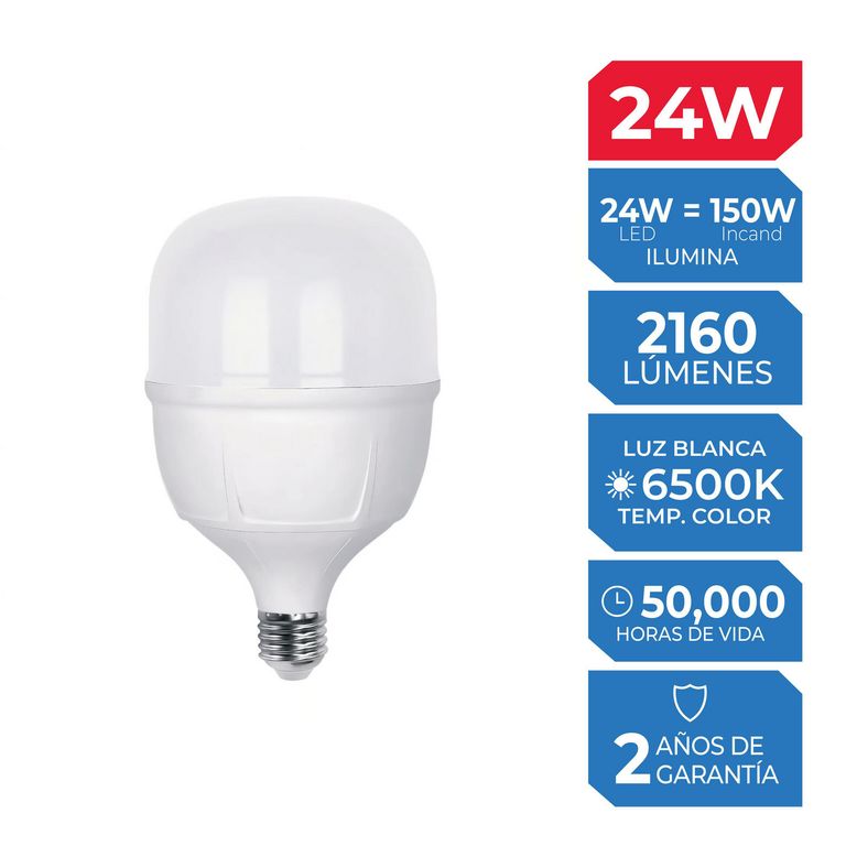 Foco High Power 24W Luz Blanca