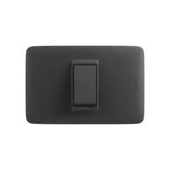 BTICINO - Interruptor 3 Vías 10AX Simple Domino Sencia Plus Negro