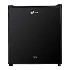 OSTER - Frigobar 46L Negro con Puerta de Acero Inoxidable OS-PMB46BB