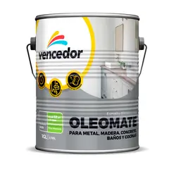 VENCEDOR - Esmalte Oleomate Base Deep Mate 1 Galón.