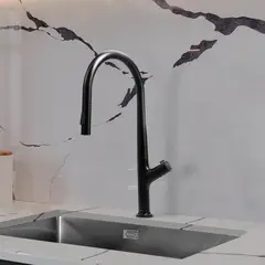 VAINSA - Grifería de Cocina Monomando con Sensor Negroni Negro Mate