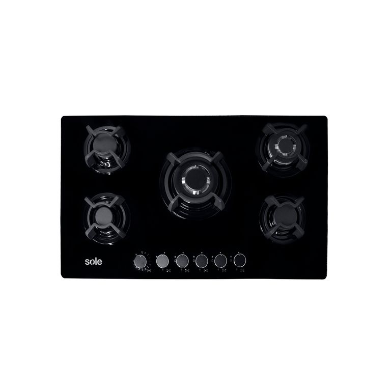 Encimera a Gas 5 Platos Negro 3120SOLCO059