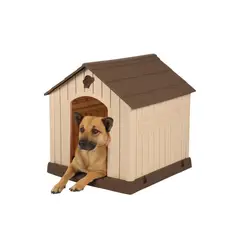 COOL PETS - Casa para Perro Mediana Marrón 69.9x70.2x65.9cm