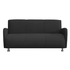 CASA BELLA - Sofá 3 Cuerpos Naomi 166x80x70cm Negro