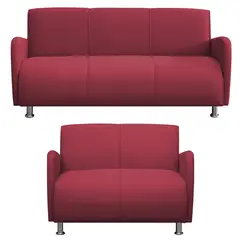 CASA BELLA - Sofá 5 Cuerpos Naomi 276x80x70cm Rojo