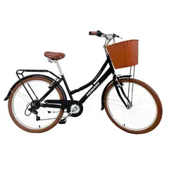 MONARK - Bicicleta Turquesa City 6V Aro 26 Negro