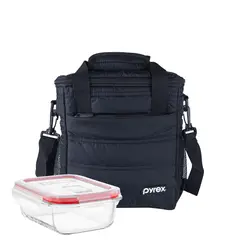 PYREX - Lonchera Juvenil Tottem M Negro