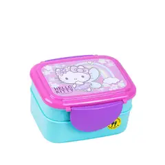 SCOOL - Taper Lonchera con Cubiertos Hello Kitty