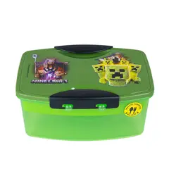 SCOOL - Taper con Divisiones y Cubiertos 1.1lt Minecraft