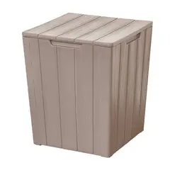 REYPLAST - Juego de Living Seccional de Terraza Roble 1 Persona Marrón