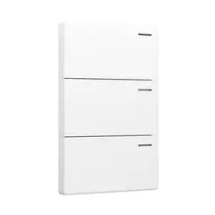 HALUX - Interruptor Triple Conmutado Blanco Ebanz.