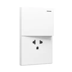 HALUX - Interruptor y Toma Blanco Ebanz.