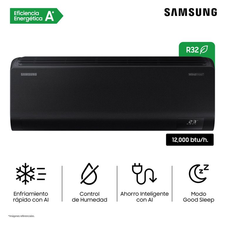 Aire Acondicionado WF AR70F12D1DB/PE Negro.