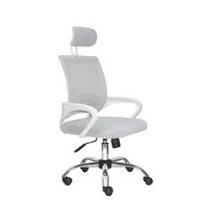 BONNO - Silla de Escritorio con Cabecera Atlantis Gris