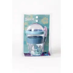 DISNEY - Vaso de Yogurt Stitch 450ml Azul